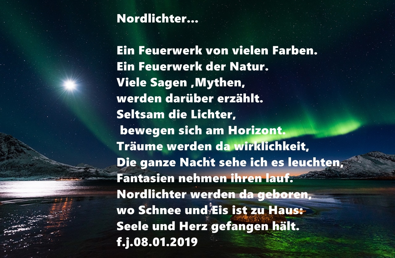 Bildgedicht: Nordlichter....