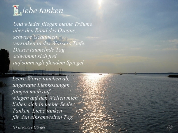 Bildgedicht: Liebe tanken