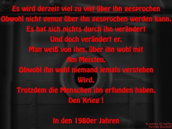 Bildgedicht: Krieg