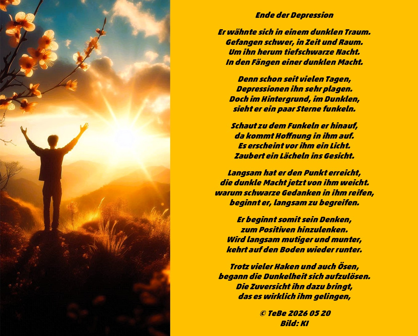 Bildgedicht: Ende der Depression