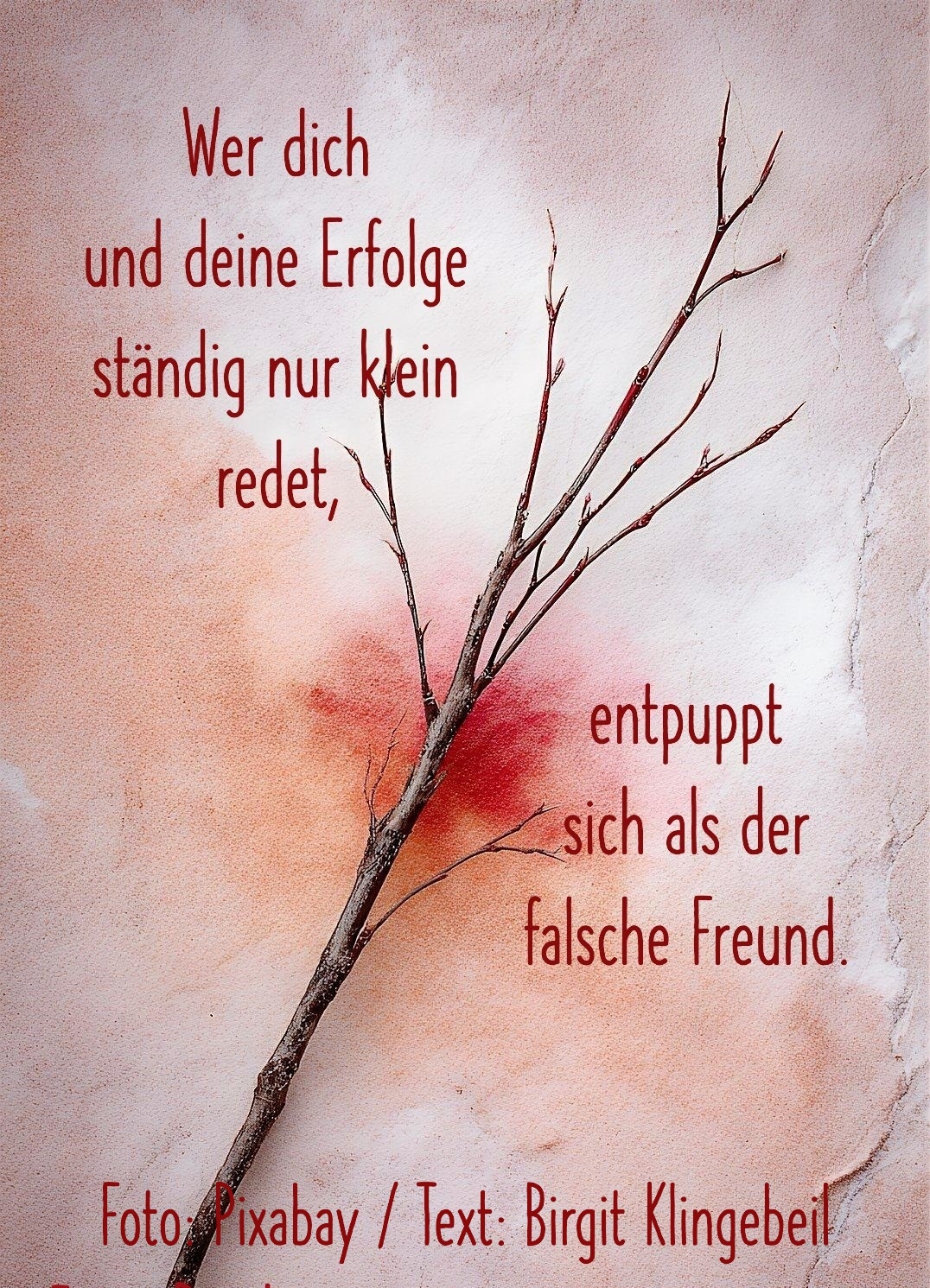 Bildgedicht: Der falsche Freund
