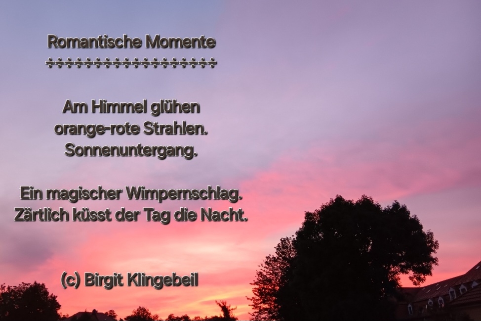 Bildgedicht: Romantische Momente
