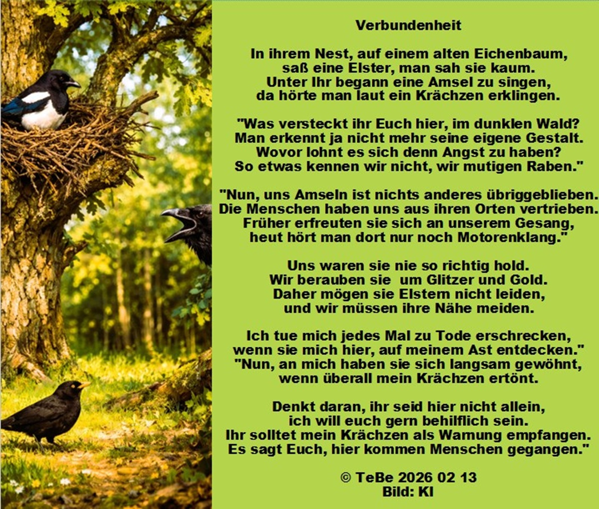 Bildgedicht: Verbundenheit