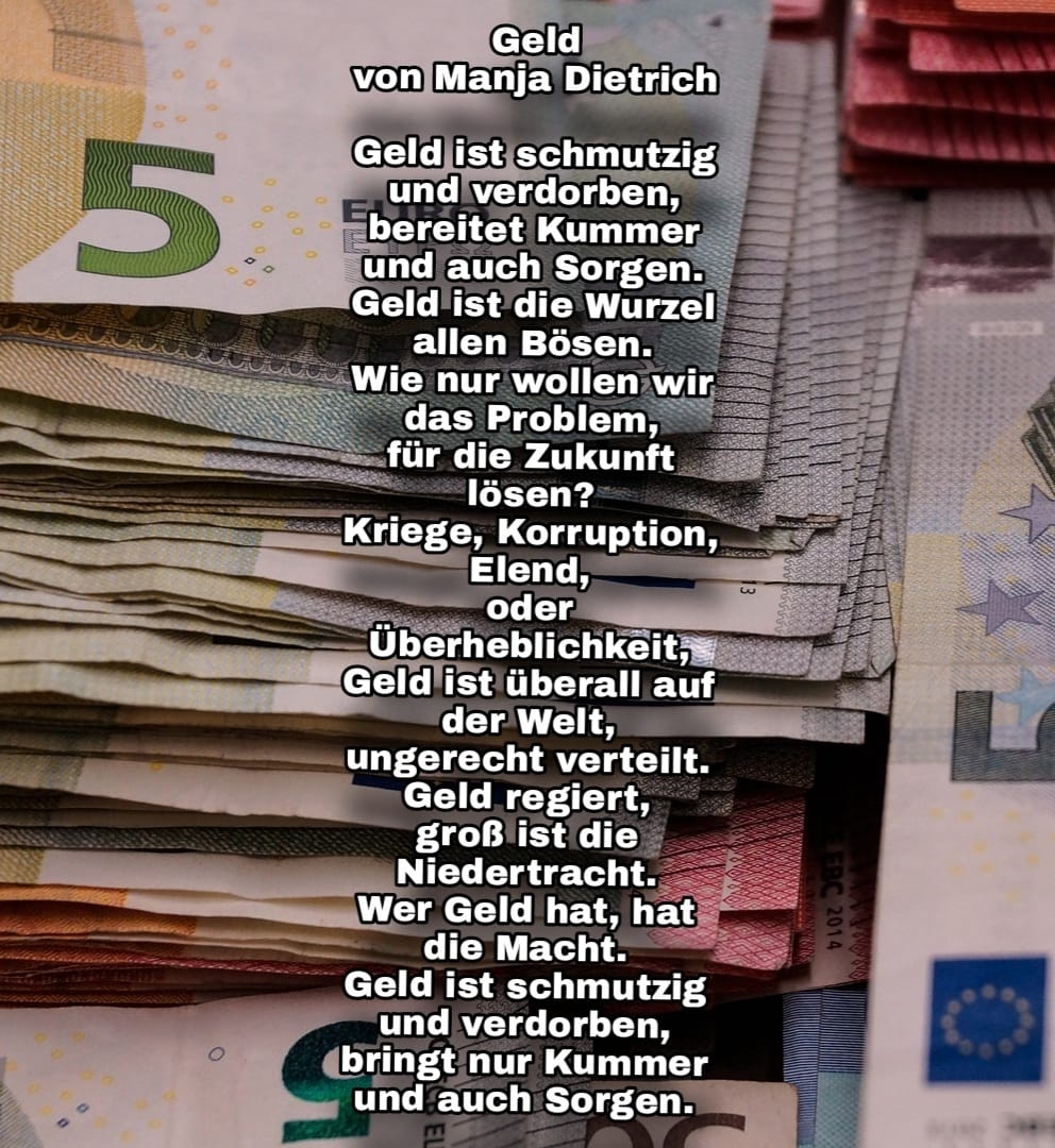 Bildgedicht: Geld 