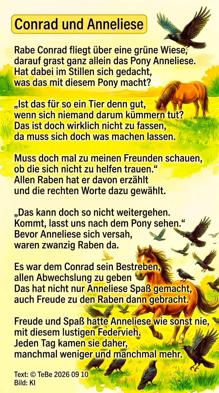Bildgedicht: Conrad und Anneliese