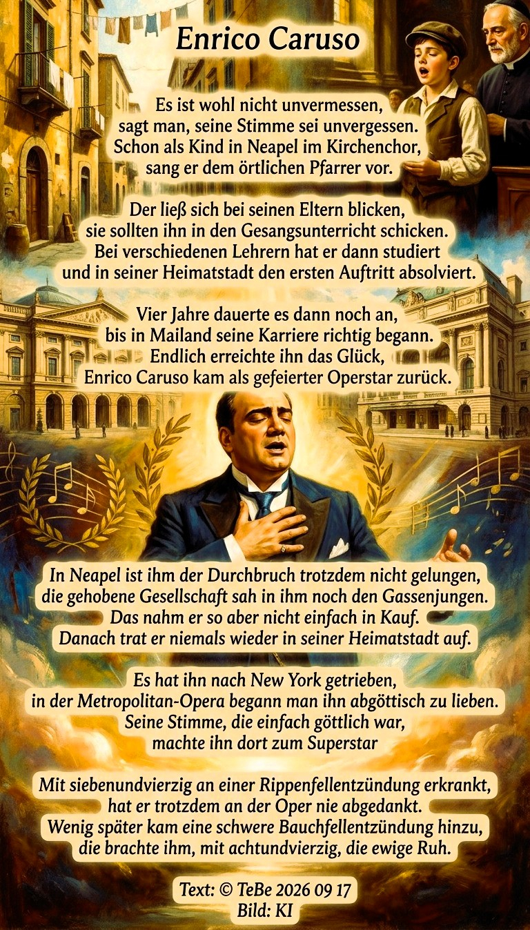 Bildgedicht: Enrico Caruso