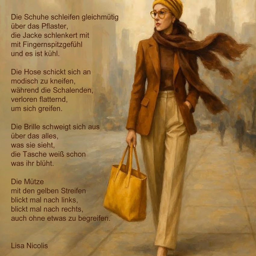 Bildgedicht: Septemberspaziergang (Bild von mir mit KI erstellt)