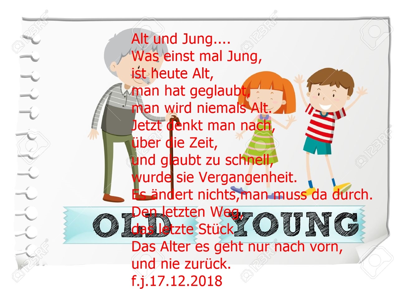 Bildgedicht: Jung oderAlt