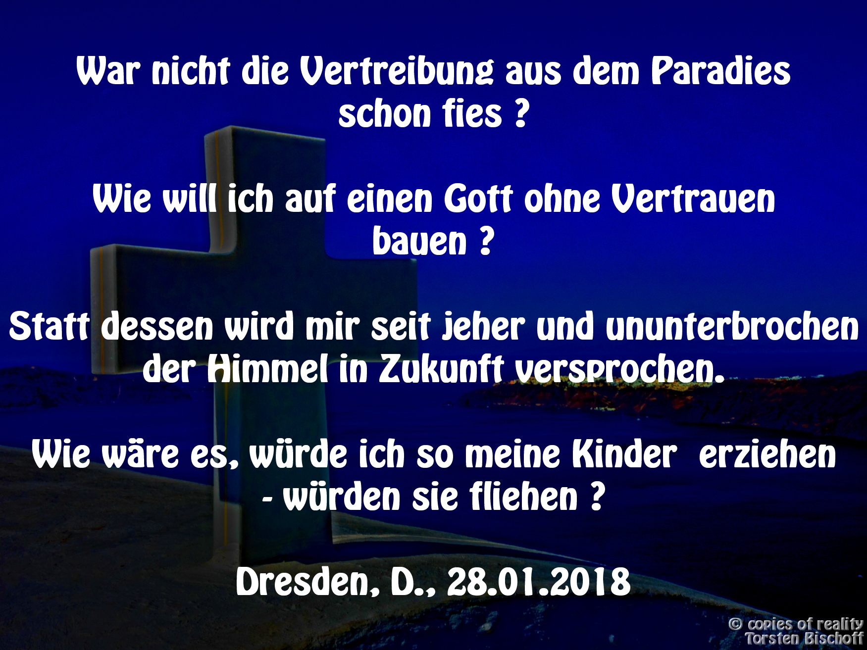 Bildgedicht: Zweifel