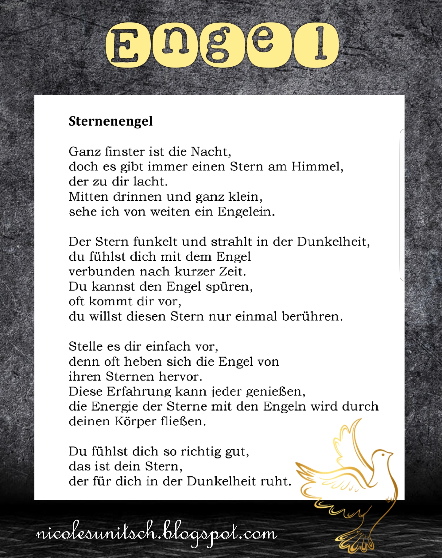 Bildgedicht: Engel