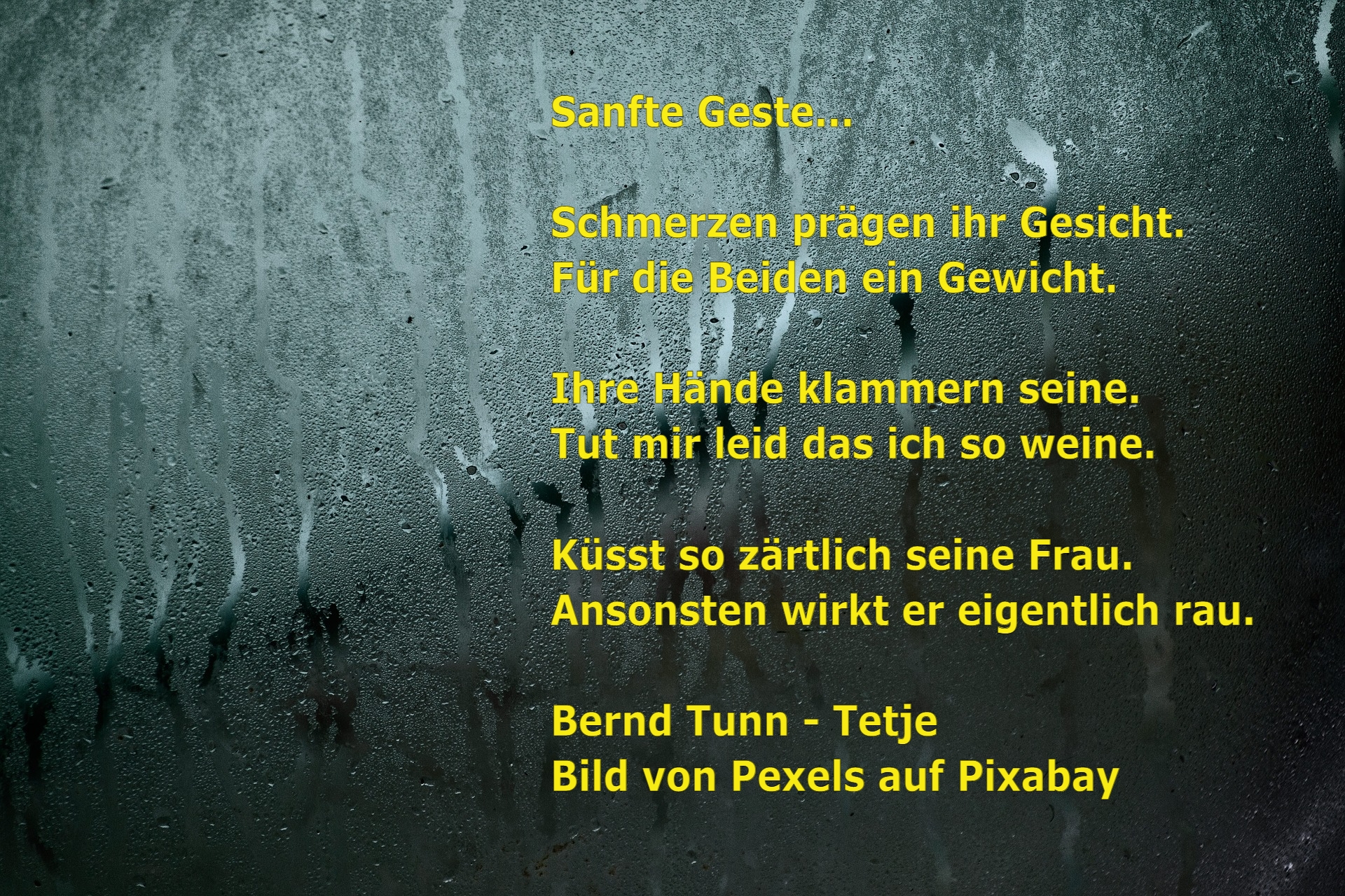 Bildgedicht: Sanfte Geste....