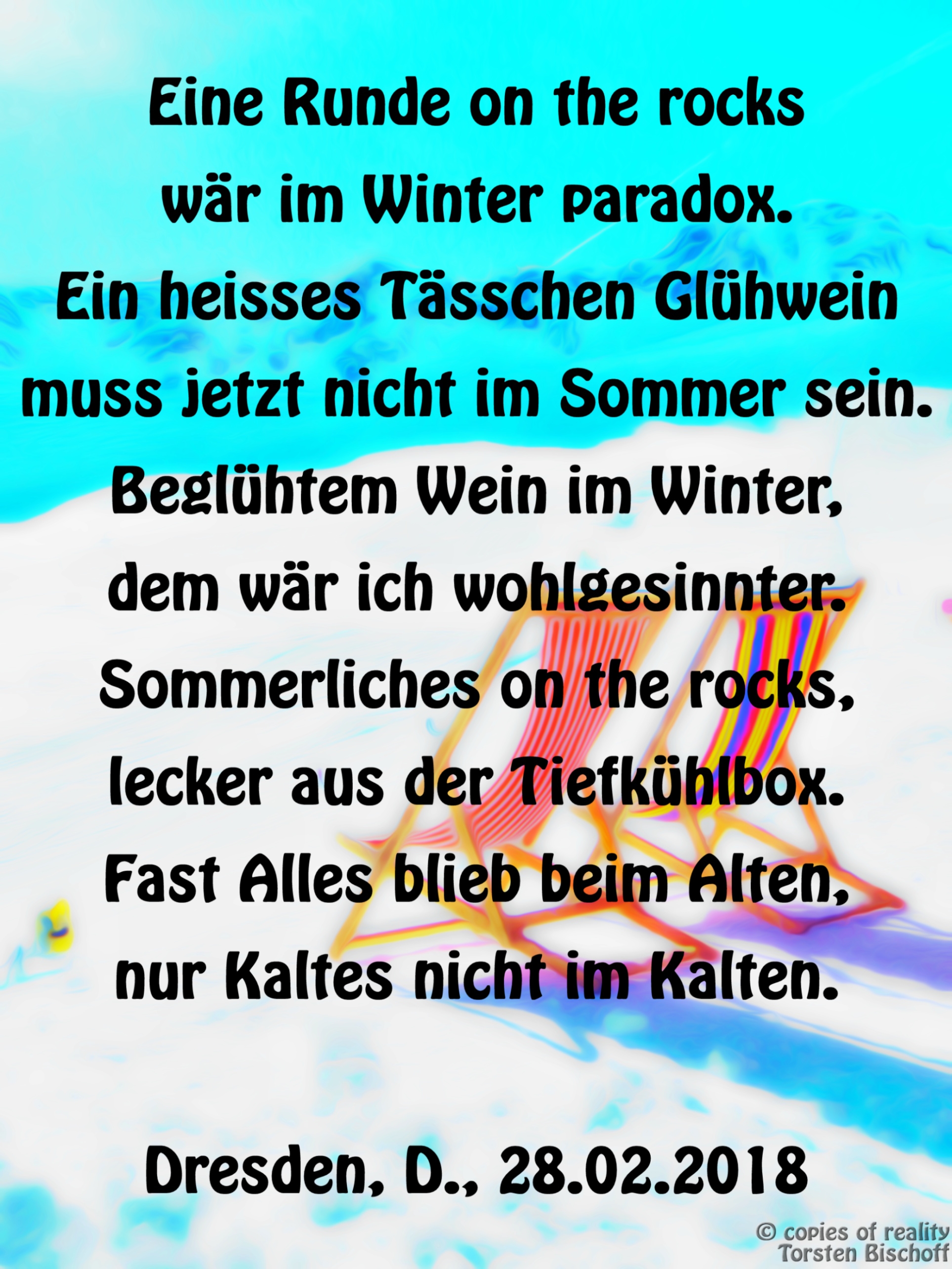 Bildgedicht: On the rocks