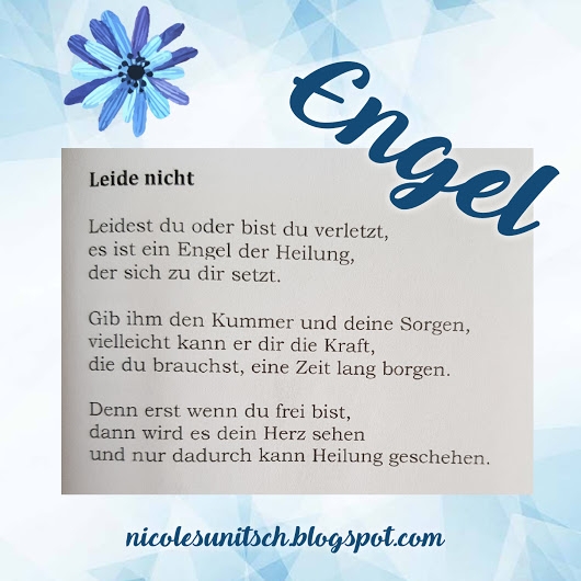 Bildgedicht: Leide nicht