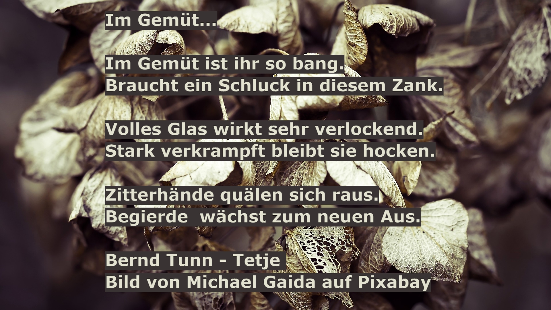 Bildgedicht: Im Gemüt...