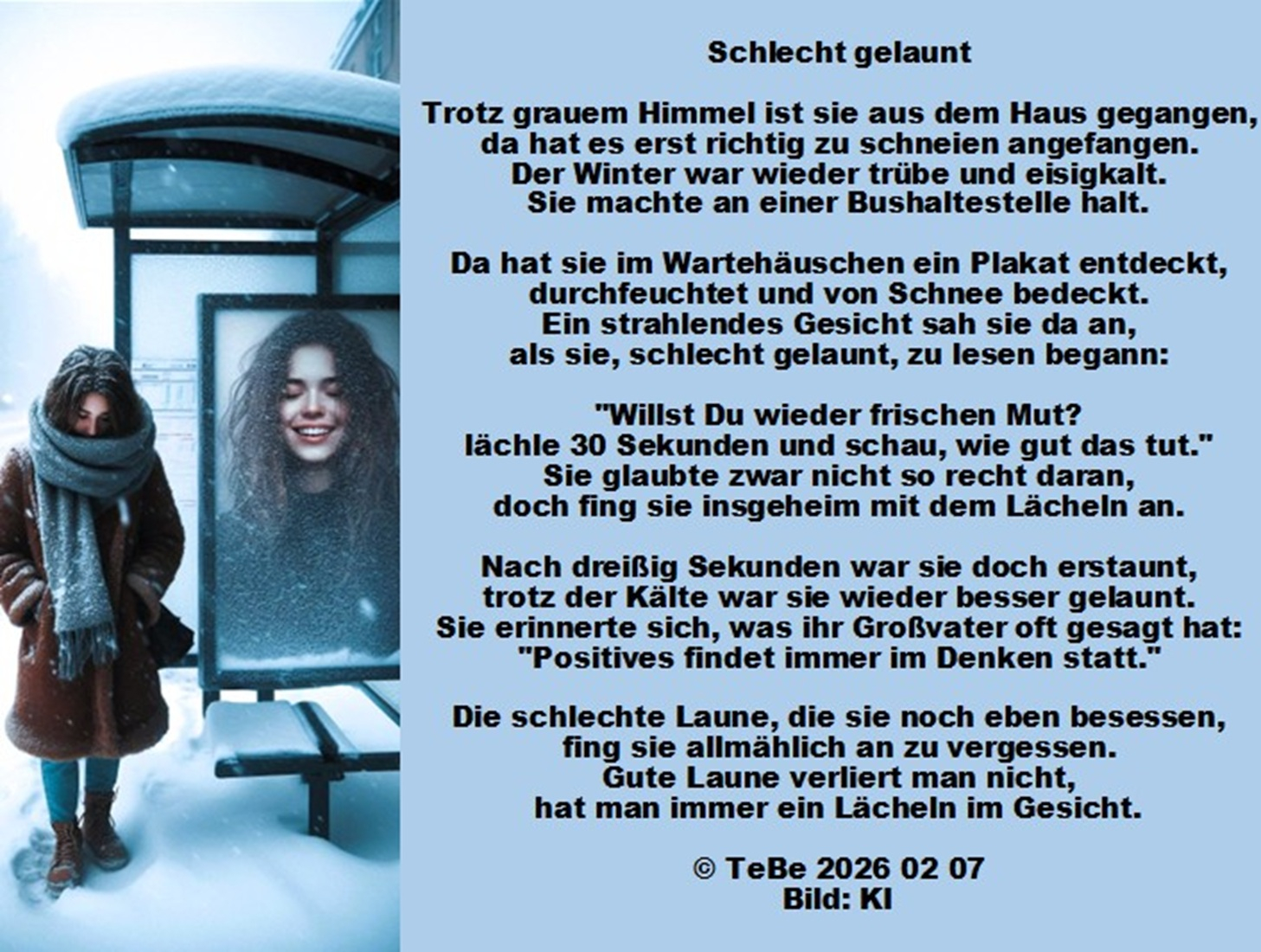 Bildgedicht: Schlechte Laune