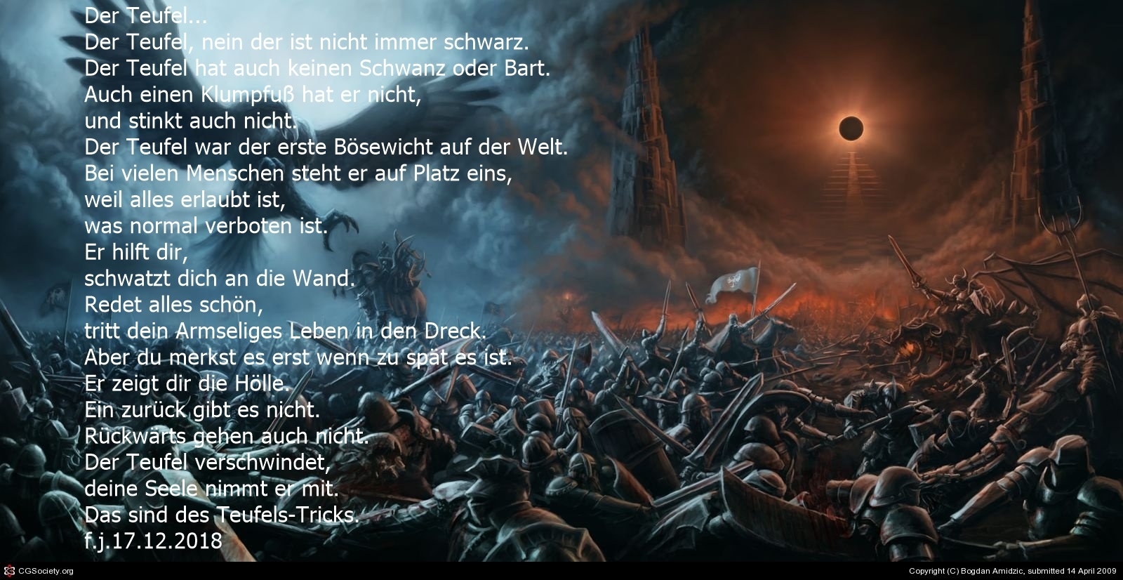 Bildgedicht: Der Teufel....