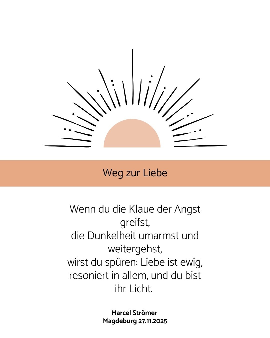 Bildgedicht: Weg zur Liebe