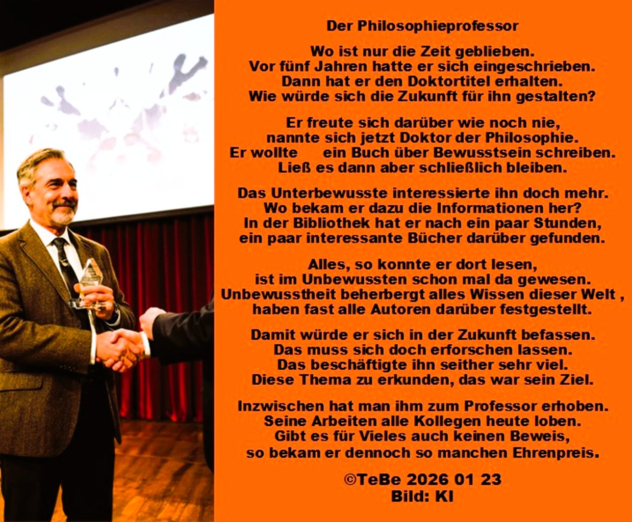 Bildgedicht: Der Philosophie-Professor
