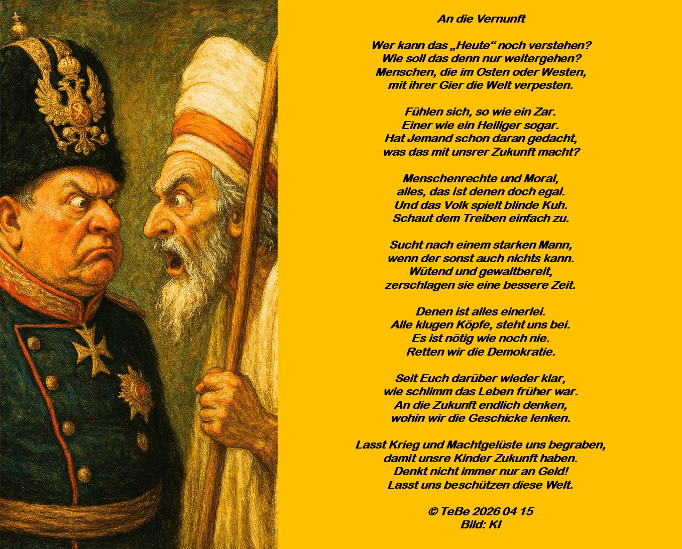 Bildgedicht: Vernunft