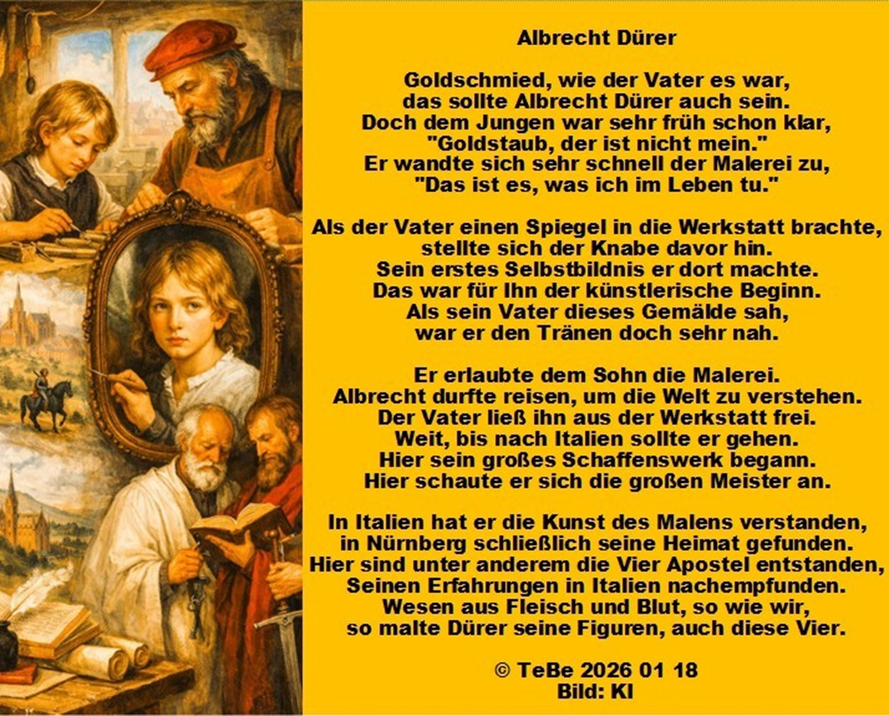 Bildgedicht: Albrecht D&uuml;rer