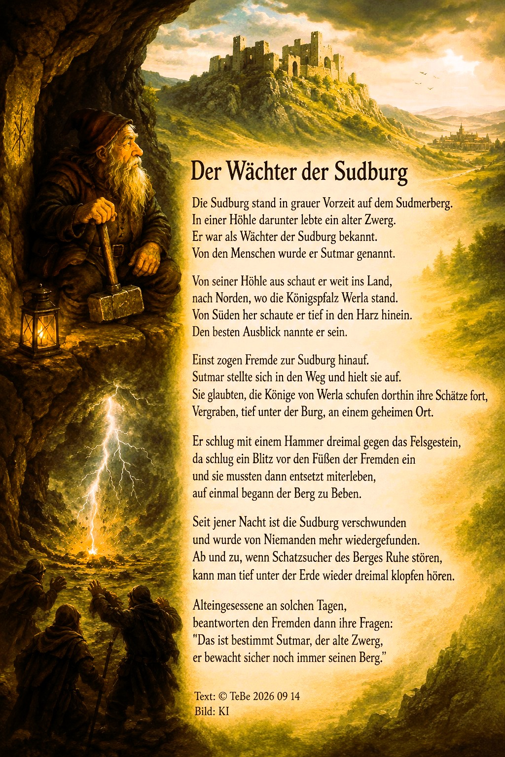 Bildgedicht: Der W&auml;chter der Sudburg