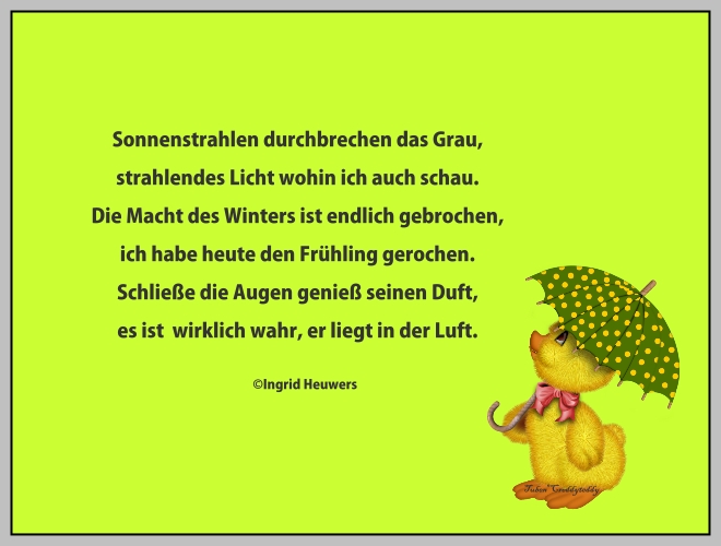 Bildgedicht: Frühling