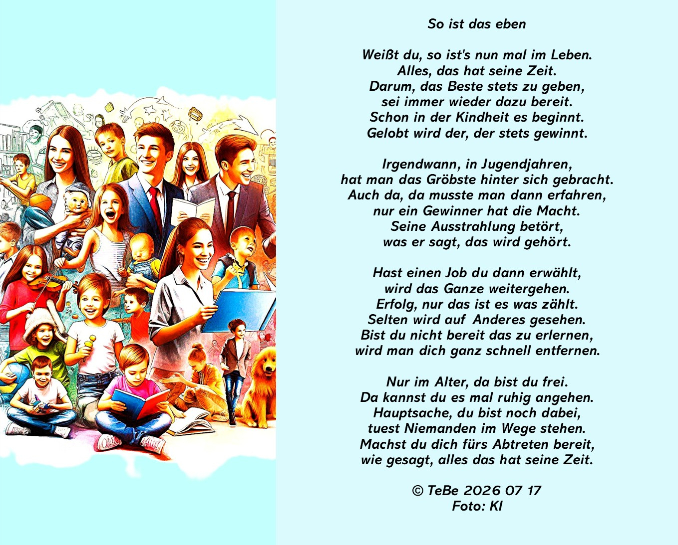 Bildgedicht: So ist das eben