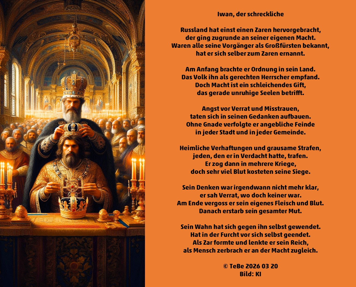 Bildgedicht: Iwan der schreckliche
