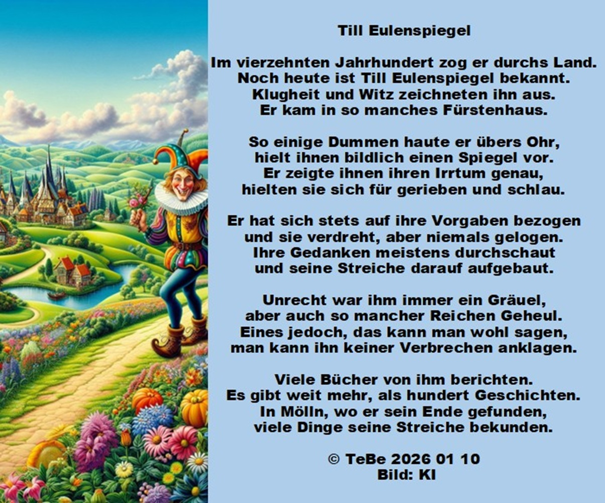 Bildgedicht: Till Eulenspiegel