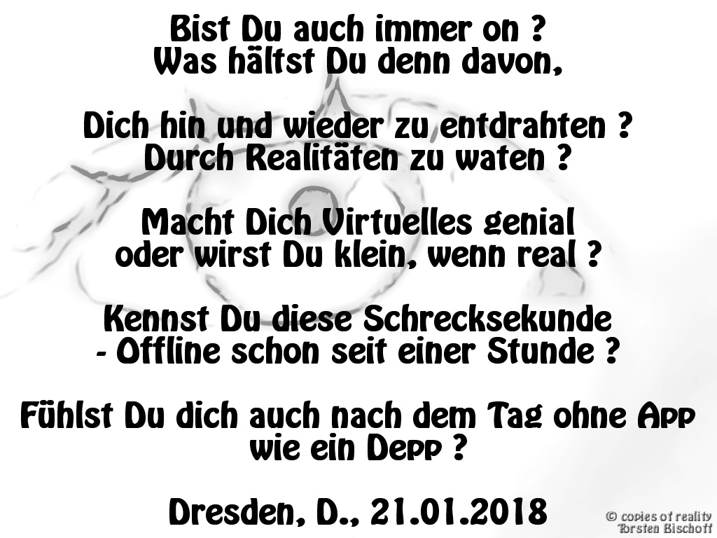 Bildgedicht: Immer ON