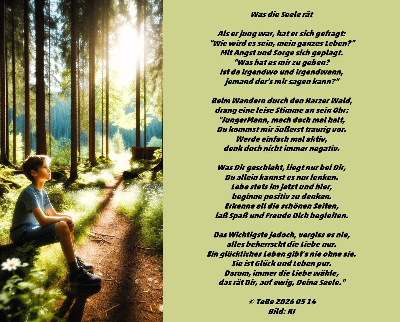 Bildgedicht: Was die Seele r&auml;t