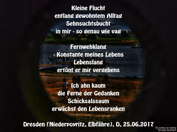 Bildgedicht: Kleine Flucht