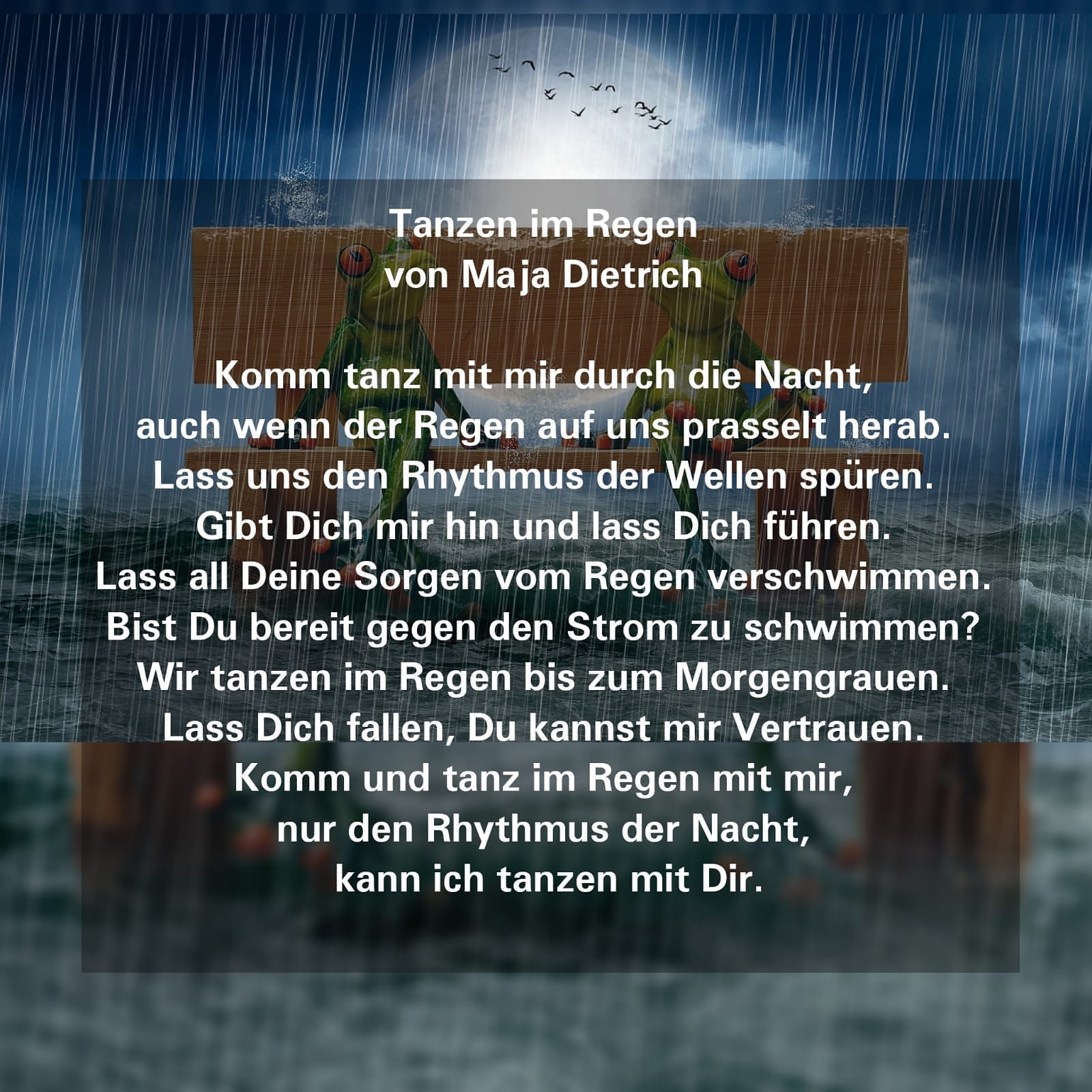 Bildgedicht: Tanzen im Regen 