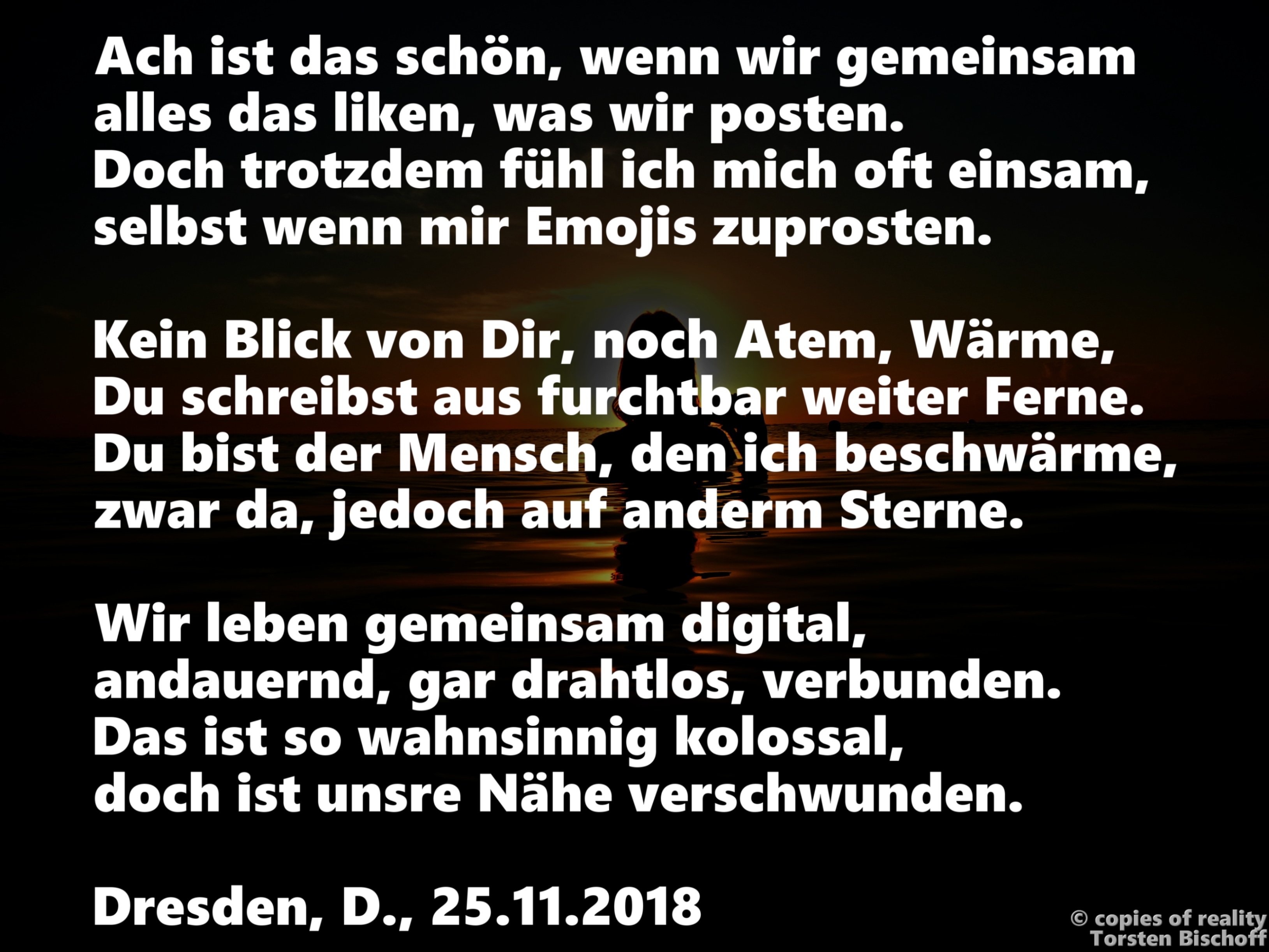 Bildgedicht: Nähe (digital)