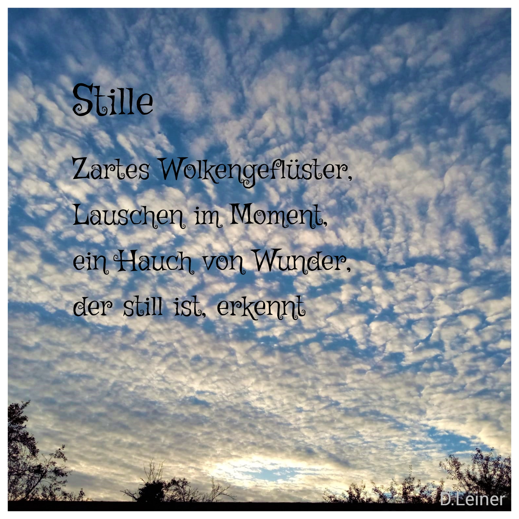 Bildgedicht: Stille