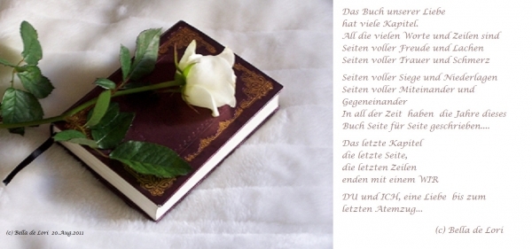 Bildgedicht: Das Buch unserer Liebe