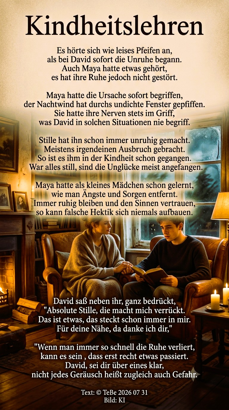 Bildgedicht: Kindheitslehren