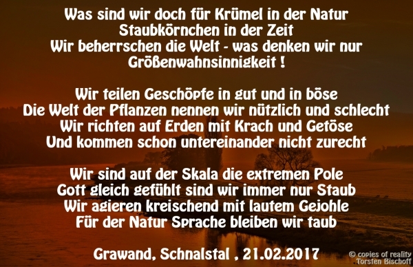 Bildgedicht: Krümel