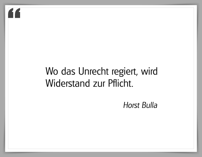 Bildgedicht: "Wo das Unrecht regiert"