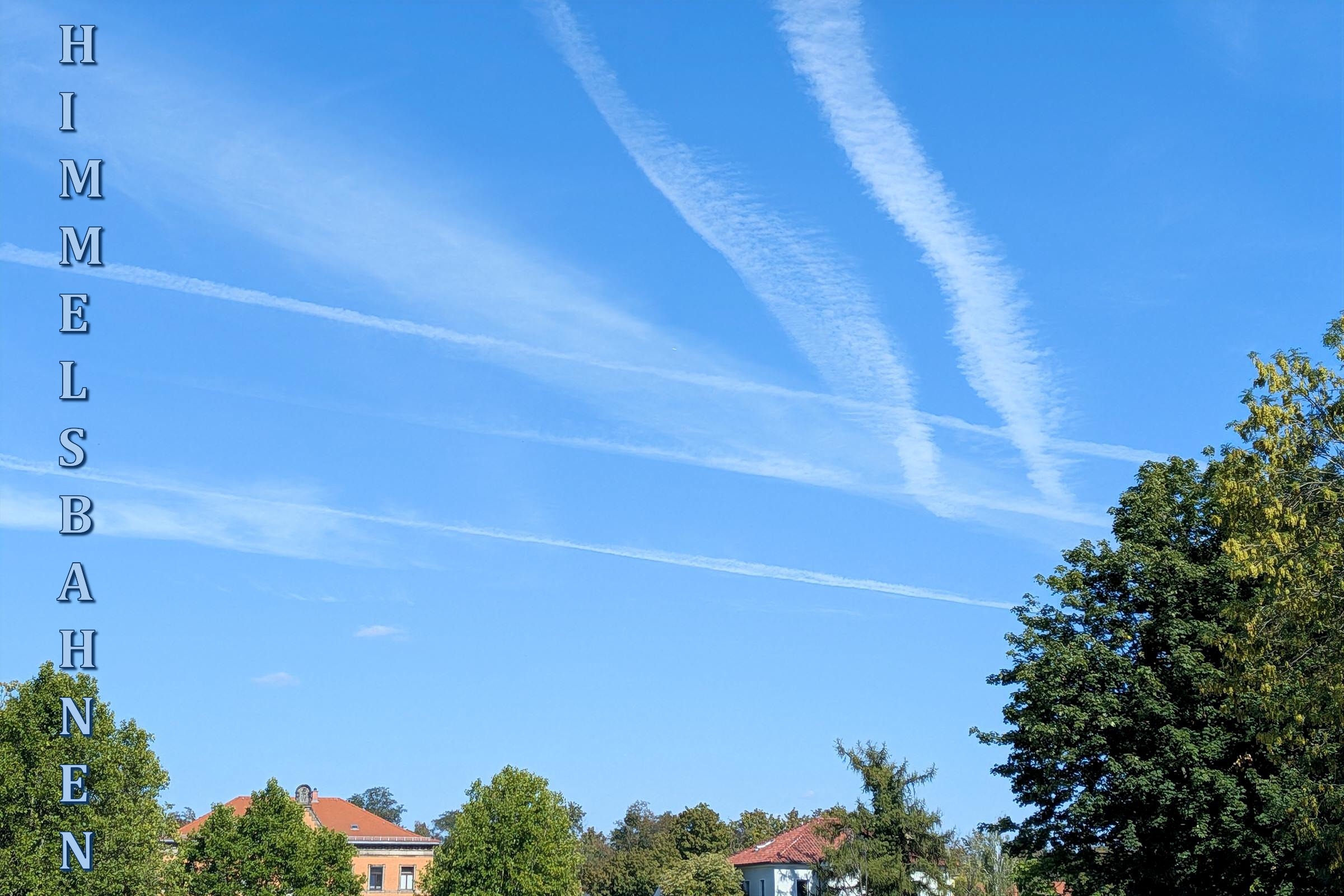 Bildgedicht: Himmelsbahnen