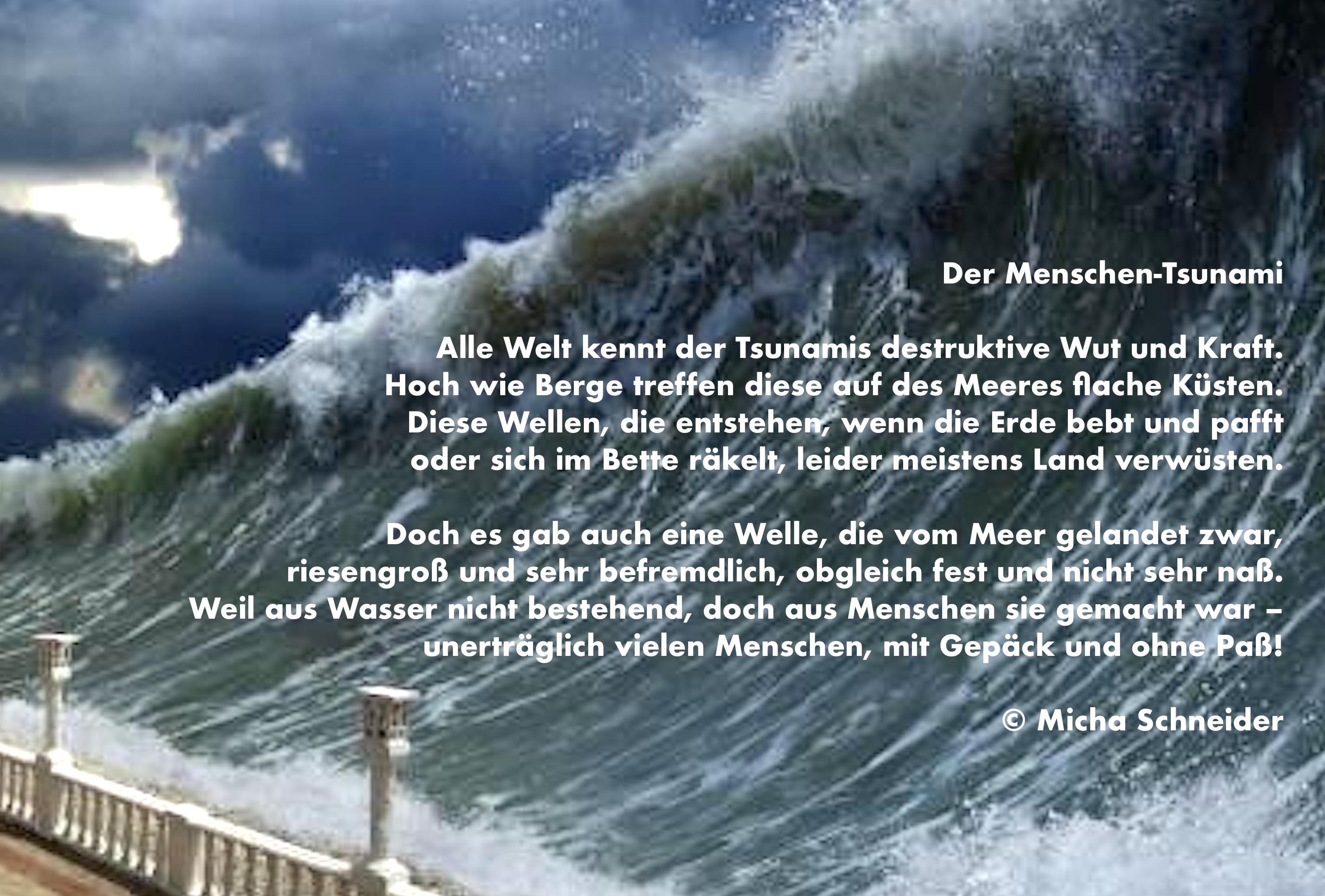 Bildgedicht: Der Menschen-Tsunami