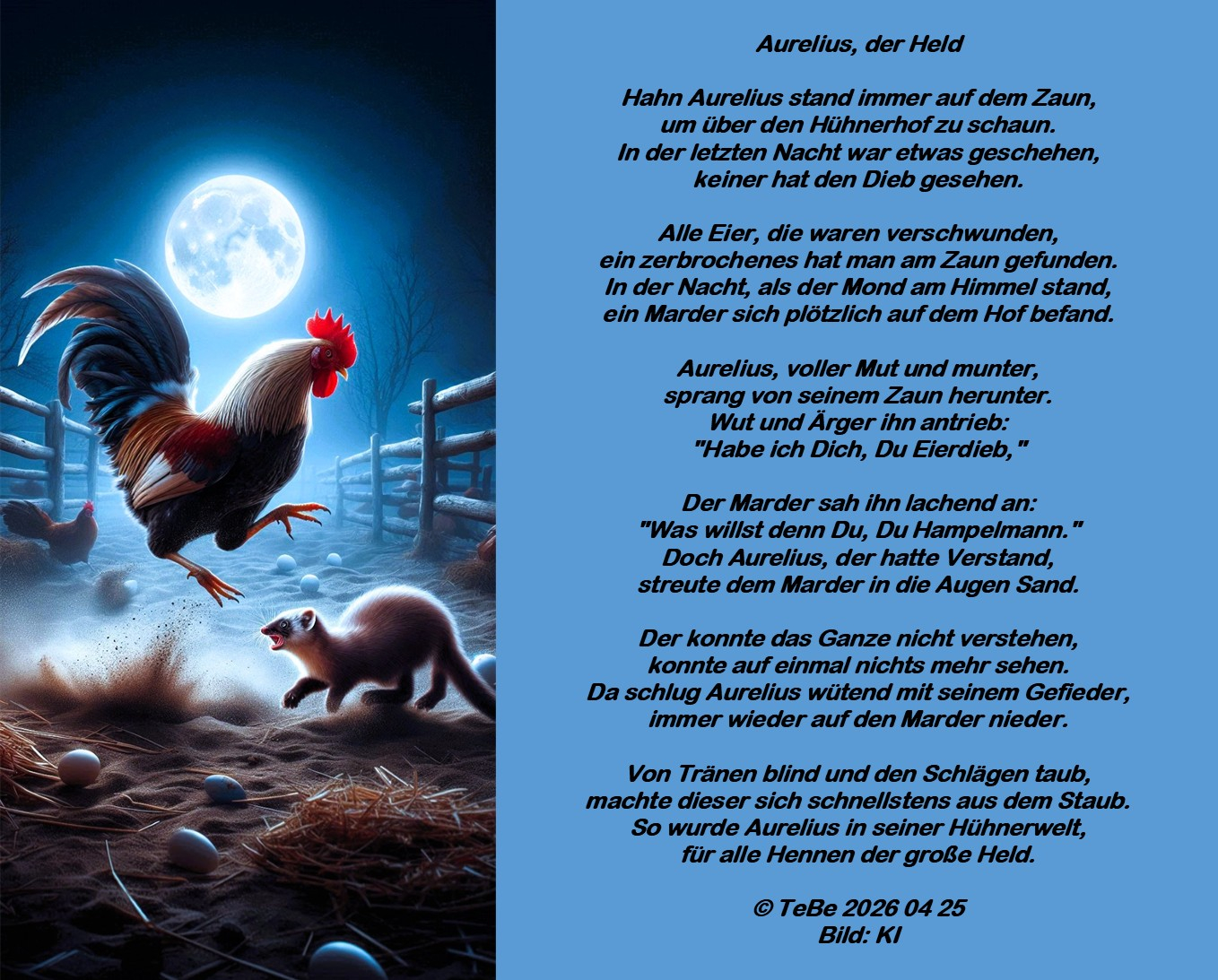 Bildgedicht: Aurelius der Held