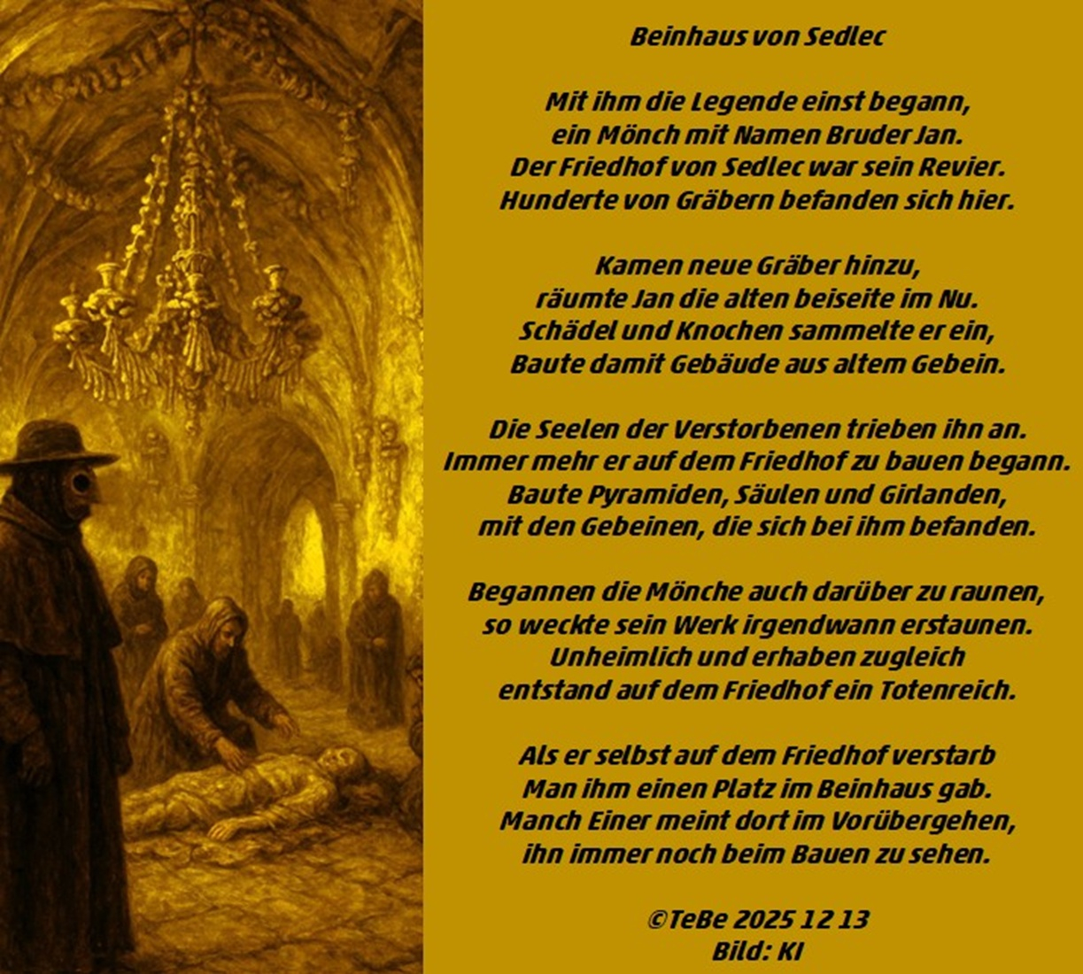 Bildgedicht: Beinhaus Sedlec