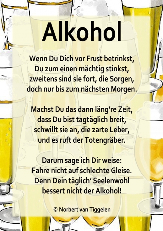 Bildgedicht: Alkohol