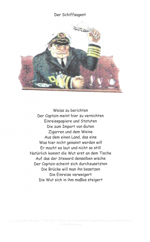 Bildgedicht: Der Captain - Der Agent