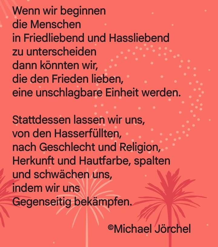 Bildgedicht: Starker Frieden