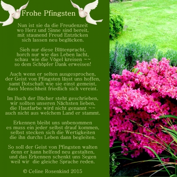 Bildgedicht: Pfingsten