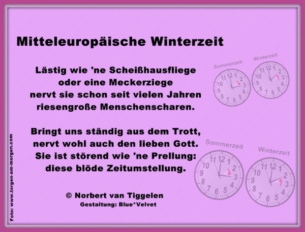 Bildgedicht: Mitteleuropaische Winterzeit 1