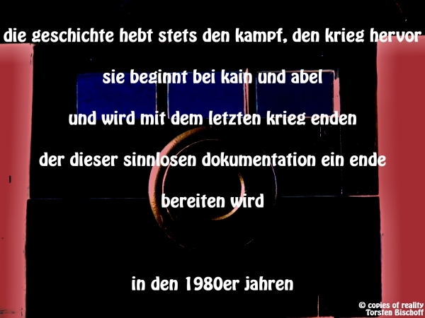 Bildgedicht: "Krieg und Geschichte"