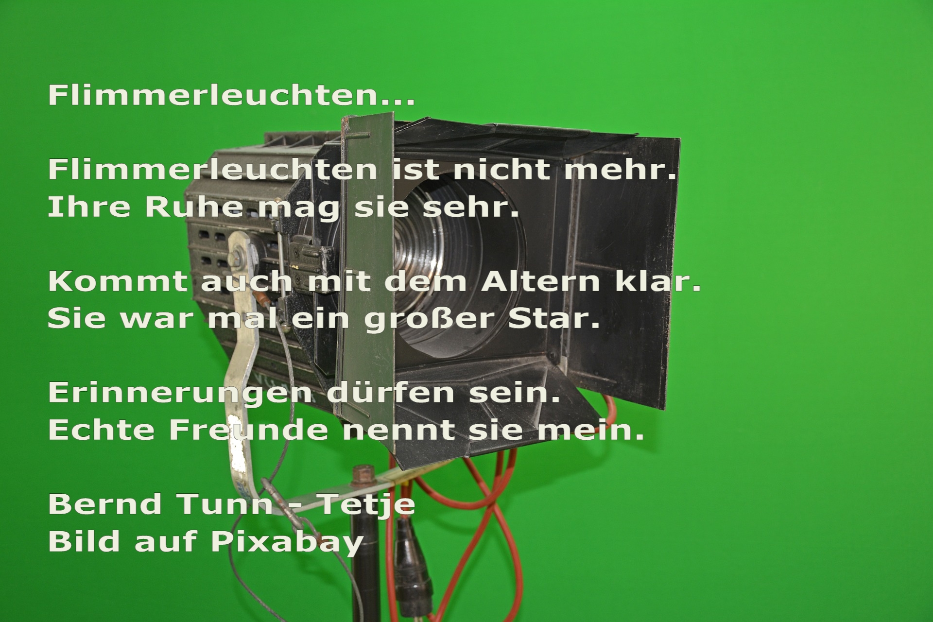 Bildgedicht: Flimmerleuchten!